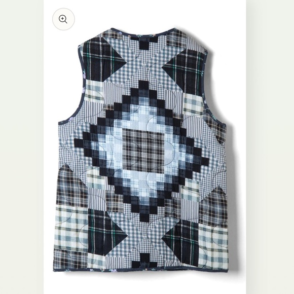 Damson Madder Maxxy Patchwork Gilette Vest - Picture 2 of 4